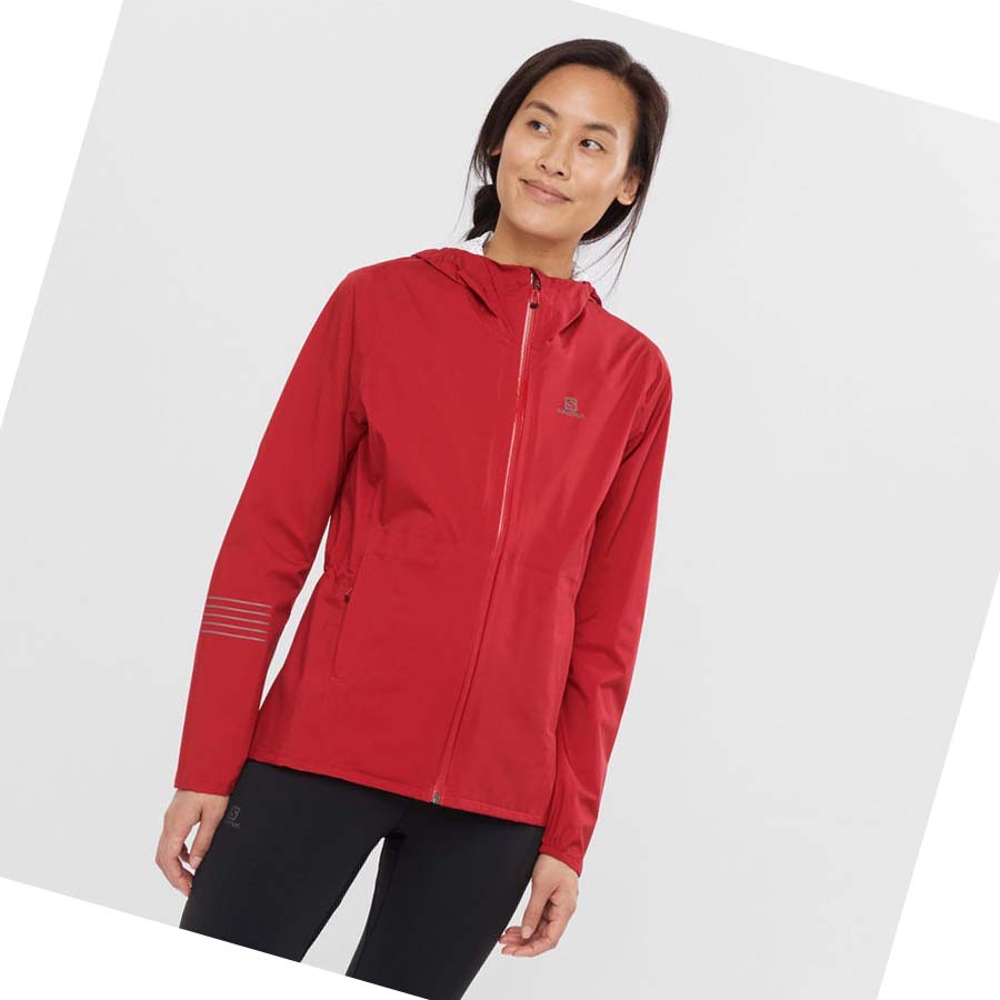 Chaquetas Salomon BONATTI WATERPROOF Mujer Rojos | MX 2476SGL